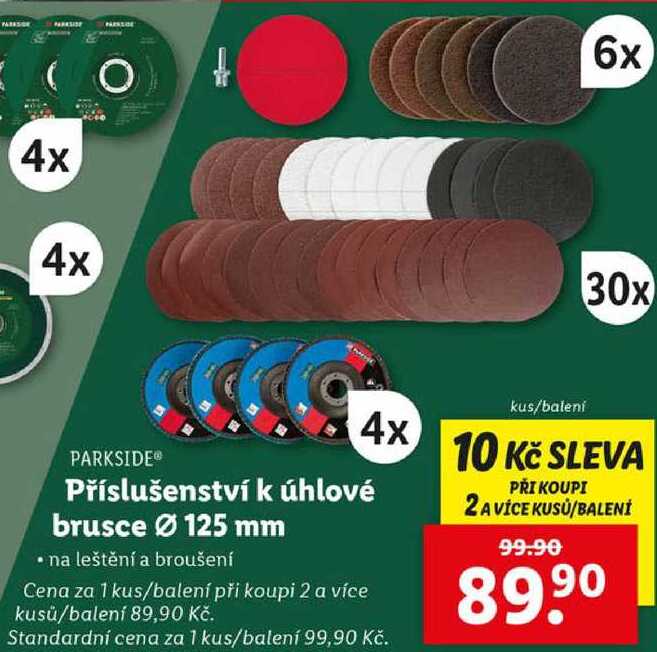 Příslušenství k úhlové brusce Ø 125 mm 