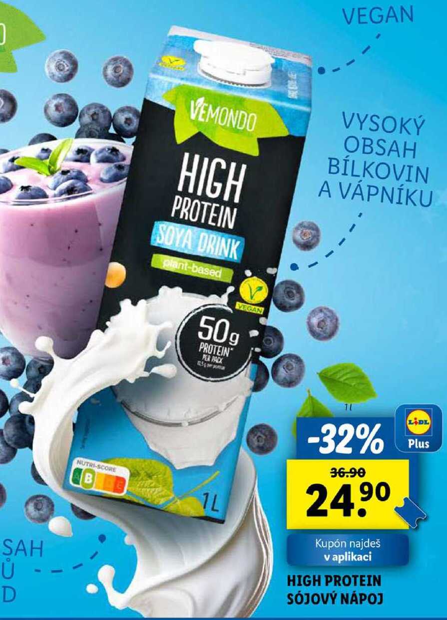 HIGH PROTEIN SÓJOVÝ NÁPOJ, 1 l