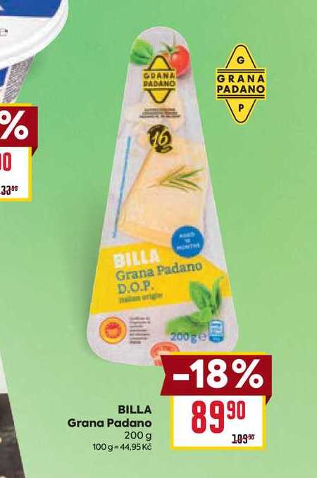 BILLA Grana Padano 200 g