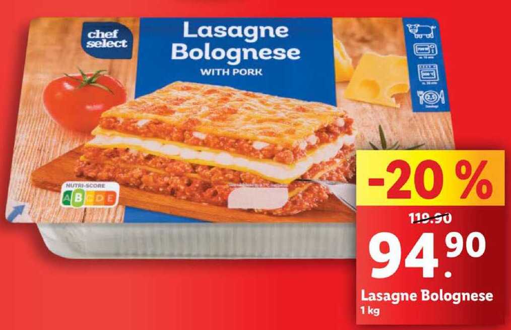 Lasagne Bolognese, 1 kg 