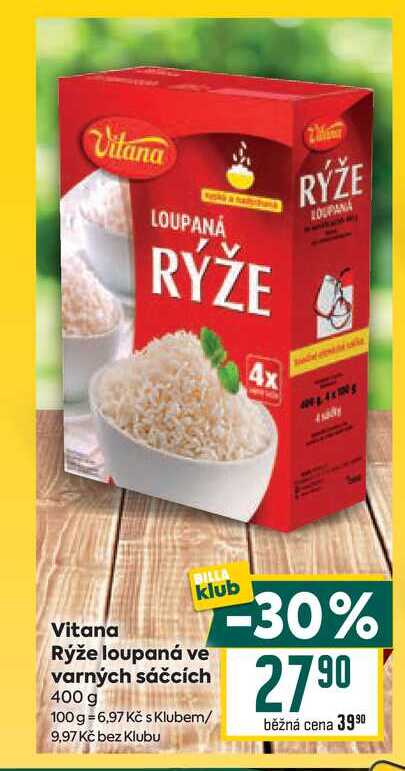 Vitana Rýže loupaná ve varných sáčcích 400 g