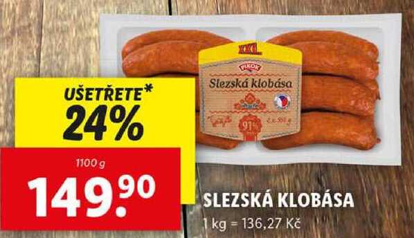 SLEZSKÁ KLOBÁSA, 1100 g