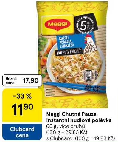 Maggi Chutná Pauza Instantní nudlová polévka, 60 g 