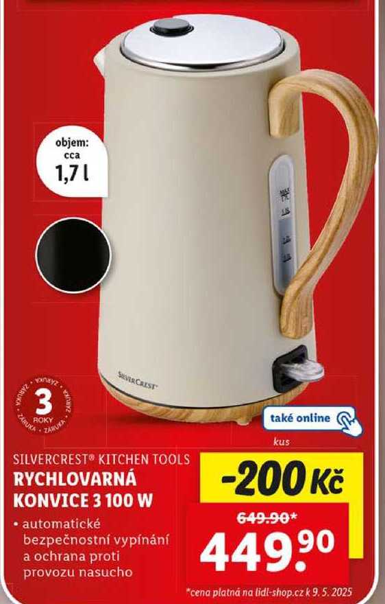 RYCHLOVARNÁ KONVICE 3 100 W 