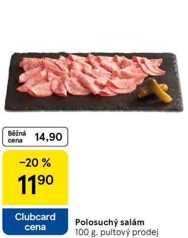 Polosuchý salám, 100 g 