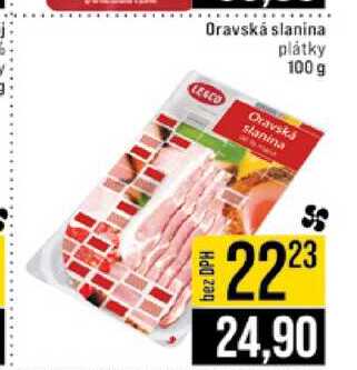 Oravská slanina plátky 100 g