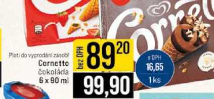 Cornetto čokoláda 6 x 90 ml 