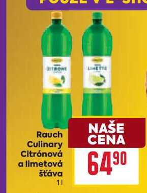 Rauch Culinary Citrónová a limetová šťáva 1l