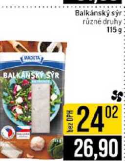 Balkánský sýr různé druhy 115g