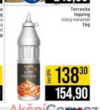 Terravita topping slaný karamel 1kg 