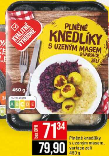 Plněné knedlíky suzeným masem, variace zeli 460 g 