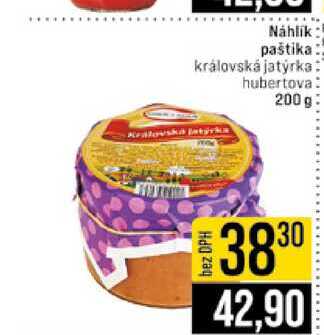 Náhlík paštika královská jatýrka hubertova 200g