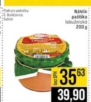 Náhlík paštika labužnická 200g 