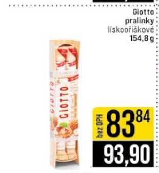 Giotto pralinky liskooříškovė 154,8 g 