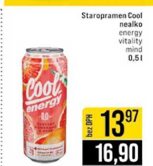 Staropramen Cool nealko energy vitality mind 0,5l