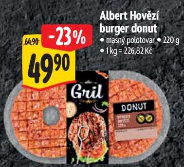 Albert Hovězí burger donut, 220 g
