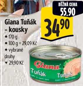 Giana Tuňák - kousky, 170 g 