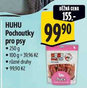 HUHU Pochoutky pro psy, 250 g 