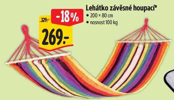 Lehátko závěsné houpací