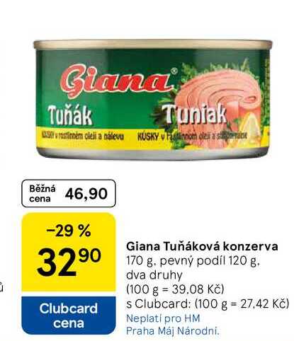 Giana Tuňáková konzerva, 170 g 