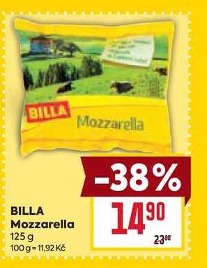 BILLA Mozzarella 125 g 