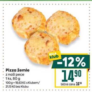 Pizza žemle z naší pece 1ks, 80 g