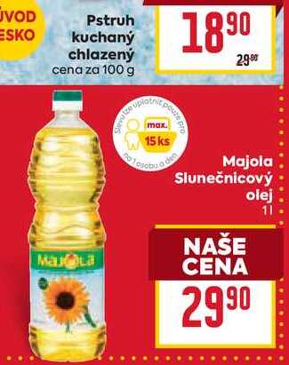 Majola slunečnicový olej 1l