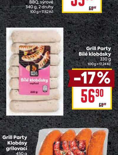 Grill Party Bílé klobásky 330 g