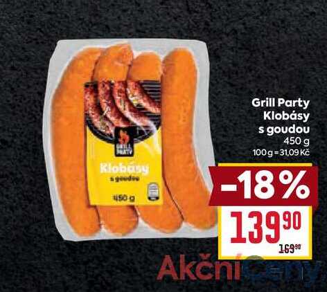 Grill Party Klobásy s goudou 450 g 