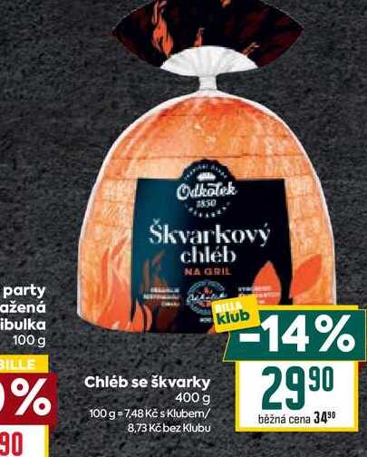Chléb se škvarky 400 g