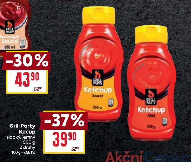 Grill Party Kečup sladký, jemný 500 g 