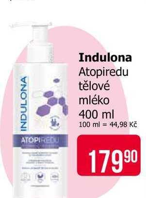 Indulona Atopiredu tělové mléko 400 ml 