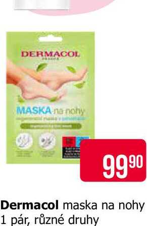 Dermacol maska na nohy 1 pár, různé druhy 