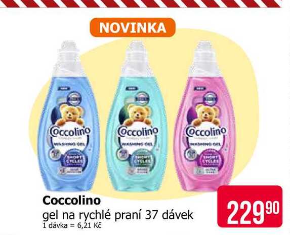 Coccolino gel na rychlé praní 37 dávek 