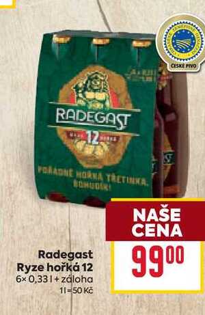 Radegast Ryze hořká 12 6x 0,33l