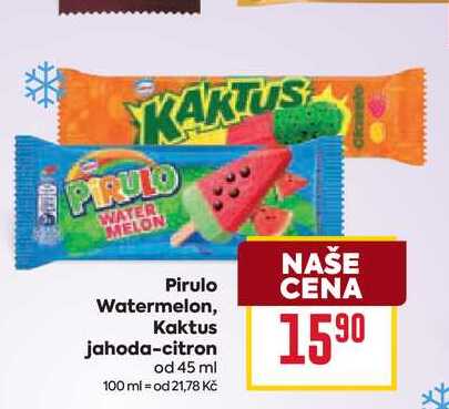 Pirulo Watermelon, Kaktus jahoda-citron od 45 ml 