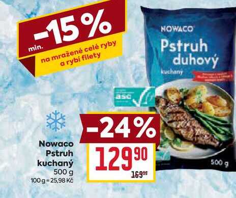 Nowaco Pstruh kuchaný 500 g