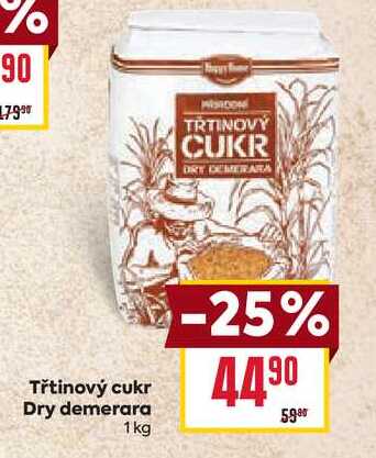 Třtinový cukr Dry demerara 1 kg