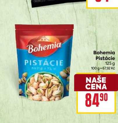 Bohemia Pistácie 125 g 