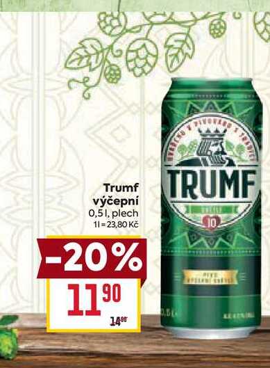 Trumf výčepní 0,51, plech