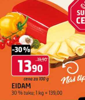 Eidam 30% 100g