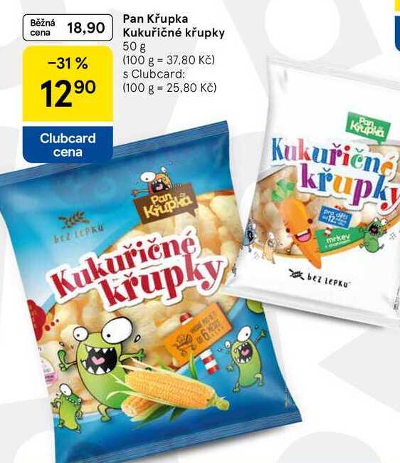 Pan Křupka Kukuřičné křupky, 50 g 