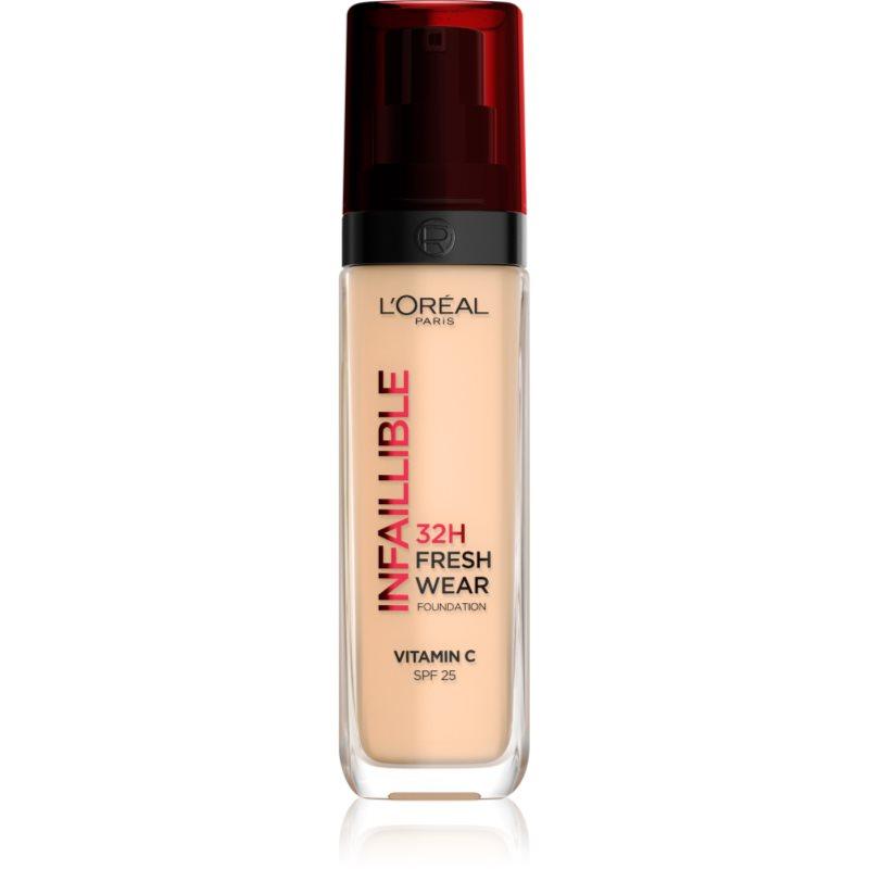L’Oréal Paris Infaillible 32H Fresh Wear dlouhotrvající tekutý make-up odstín 100 Warm Doré 30 ml