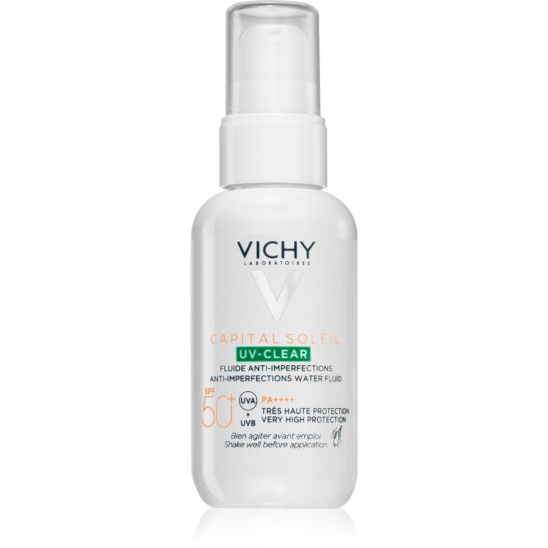 Vichy Capital Soleil UV-Clear protivrásková péče pro mastnou pleť se sklonem k akné SPF 50+ 40 ml