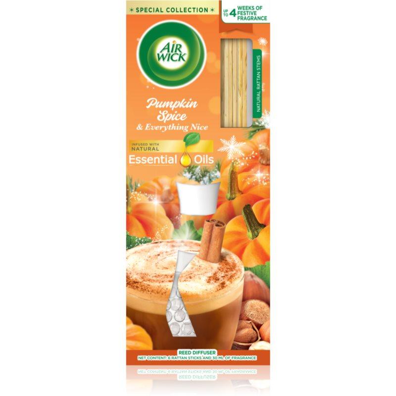 Air Wick Reed Diffuser Pumpkin Spice & Everything Fine aroma difuzér s náplní 30 ml