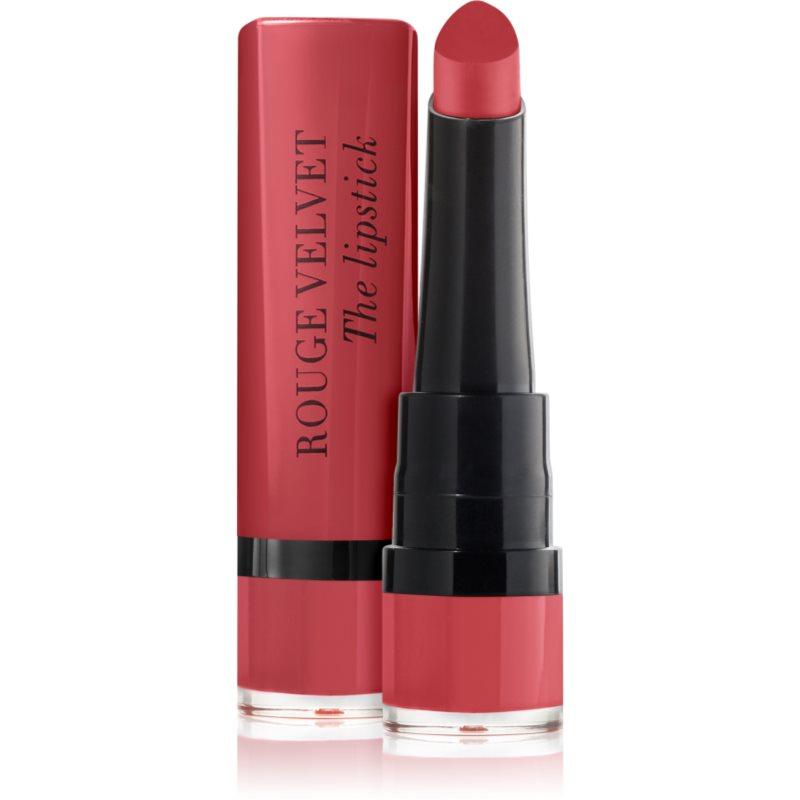 Bourjois Rouge Velvet The Lipstick matná rtěnka odstín 54 Cherry D’Amour 2.4 g