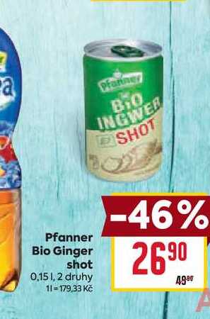 Pfanner Bio Ginger shot 0,15l
