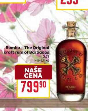 Bumbu - The Original craft rum of Barbados 0,7l