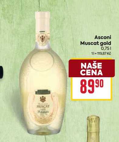 Asconi Muscat gold 0,75l