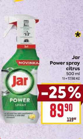 Jar Power spray citrus 500 ml 